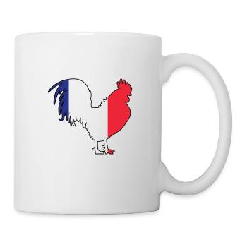 French rooster - Mug - white - Right