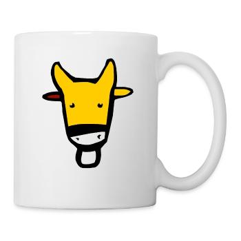 Stier in Gelb - Tasse - Weiß - Rechts