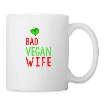 J'aime ma femme vegan badass - Mug blanc - blanc - Droite
