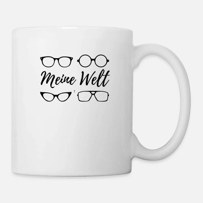 Brillen sind meine alltägliche Welt - Tasse - Weiß