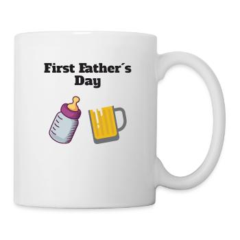 première fête des pères - Mug blanc - blanc - Droite