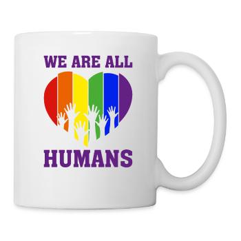 Christopher Streed Day We are ALL HUMANS Cadeau - Mug blanc - blanc - Droite