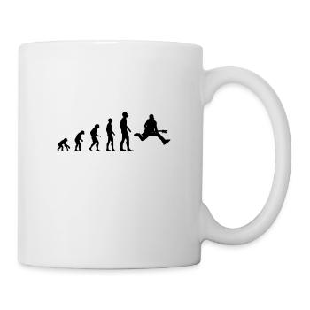 Chemise rock rock évolution musicien musique rock vintage - Mug blanc - blanc - Droite