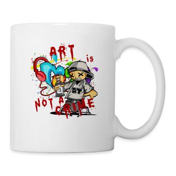 L'art n'est pas un pulvérisateur du crime - Mug blanc - blanc - Droite