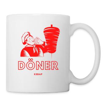 Döner Kebap Vintage retro Fast Food Berlin Klassik - Tasse - Weiß - Rechts