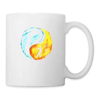 Combat de Wing Chun Ying Yang Fighter - Mug blanc - blanc - Droite