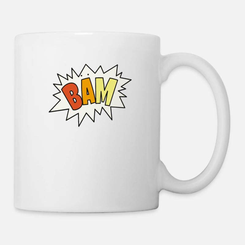 Street art - BÄM - here I am - Mug - white