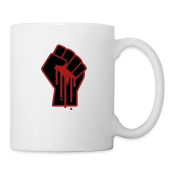 Black Lives Matter - Protest gegen soziale Ungerechtigkeit - Tasse - Weiß - Rechts
