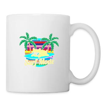 Surf summer cat - Mug - white - Right