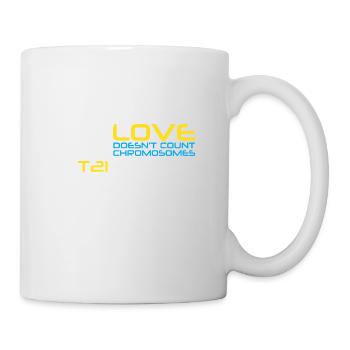T21 - Love Doesn't Count Chromosomes - Mug - white - Right