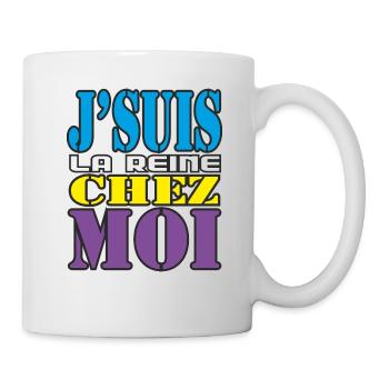 Woezoo - Je suis la Reine chez moi - Mug blanc - blanc - Droite