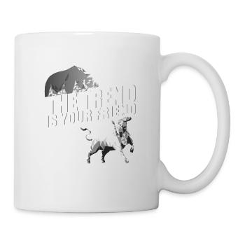 la tendance est le trading de votre ami investisseur - Mug blanc - blanc - Droite