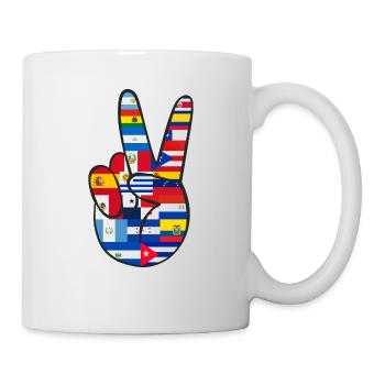 National Hispanic Heritage Month Peace Sign - Mug - white - Right