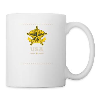 Shérif adjoint shérif adjoint - États-Unis d'Amérique de l'Ouest - Mug blanc - blanc - Droite