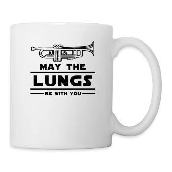 Trompete Spruch Geschenk - Tasse - Weiß - Rechts