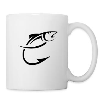Pêche et pêche - Mug blanc - blanc - Droite