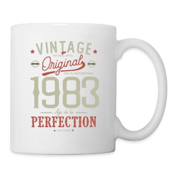 Âge perfection 1983 cadeau anniversaire 40 ans - Mug blanc - blanc - Droite
