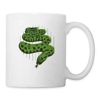 Snake anaconda - Mug - white - Right