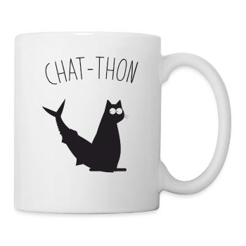 Chat-Thon - Mug blanc - blanc - Droite