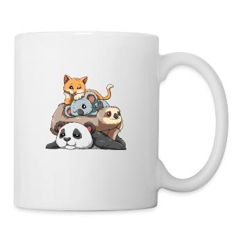 Lustige Faulenzer Faulheit - Tasse - Weiß - Rechts