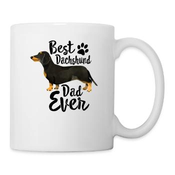 Meilleur papa teckel jamais chemise Doxie Daddy Dog Dad - Mug blanc - blanc - Droite