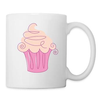 Cupcake - Tasse - Weiß - Rechts