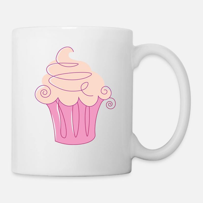 Cupcake - Tasse - Weiß