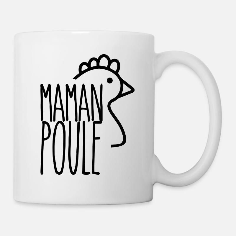 Maman poule - Mug blanc - blanc