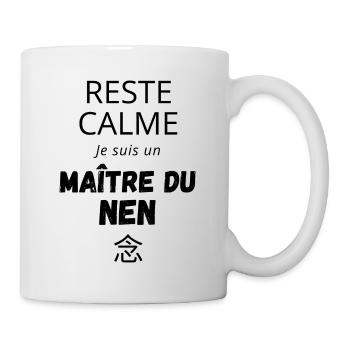 Remain Calm Master of the NEN - Anime Manga - Mug - white - Right