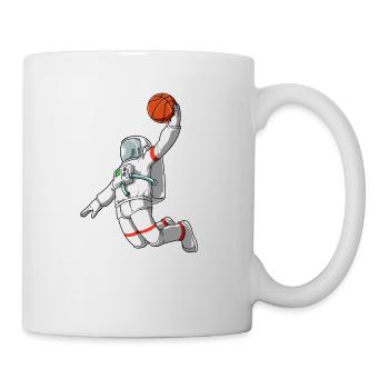 Astronaut Basketball Milky Way Space - Mug - white - Right