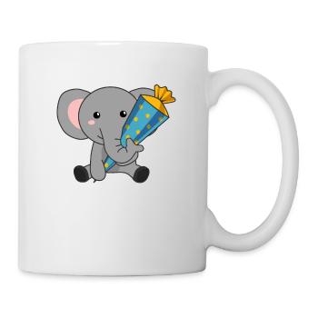 elefant School Enrolment Kita 2021 Schoolchild - Mug - white - Right