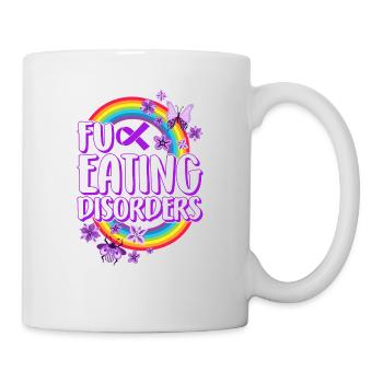 Scheiß Essstörung, Erholung von Essstörungen - Tasse - Weiß - Rechts