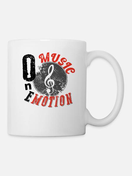 One music one emotion - Mug blanc - blanc