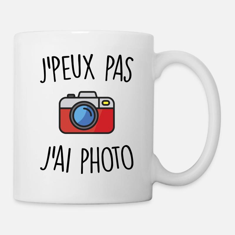 J'peux pas j'ai photo - Mug blanc - blanc