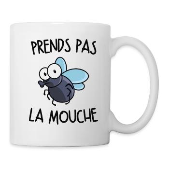 Prends pas la mouche - Mug blanc - blanc - Droite