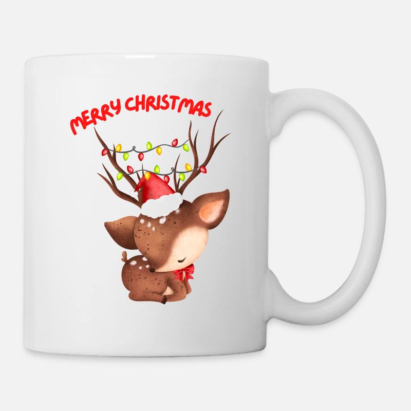 Noël - Joyeux Noël - Chevres - Mug blanc - blanc