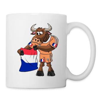 France Fan Taureau - Mug blanc - blanc - Droite