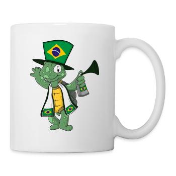 Brazil Fan Turtle - Mug - white - Right