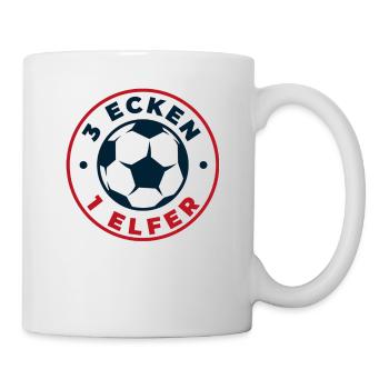 3 ecken 1 elfer - Tasse - Weiß - Rechts