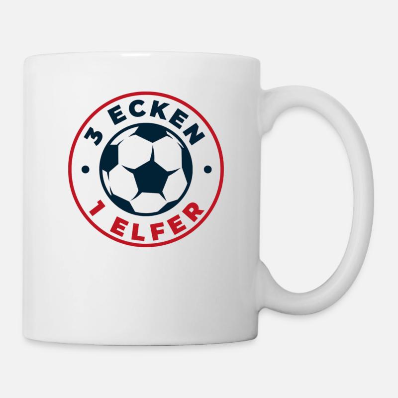 3 ecken 1 elfer - Tasse - Weiß