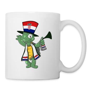 Croatian Fan Turtle - Mug - white - Right
