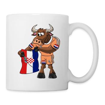 Ventilateur croate Taureau - Mug blanc - blanc - Droite