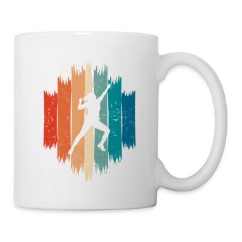 Kletterin Bergsteigerin klettern geschenk frau - Tasse - Weiß - Rechts