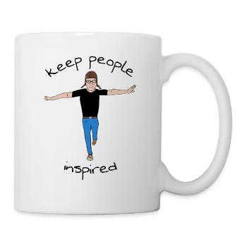 Keep People Inspired - Tasse - Weiß - Rechts
