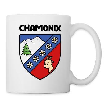 Wappen Mignon Chamonix Mont Blanc Haute Savoie - Tasse - Weiß - Rechts