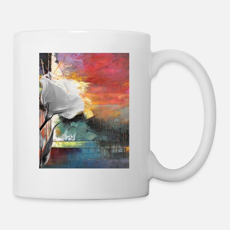 White rose - Mug - white