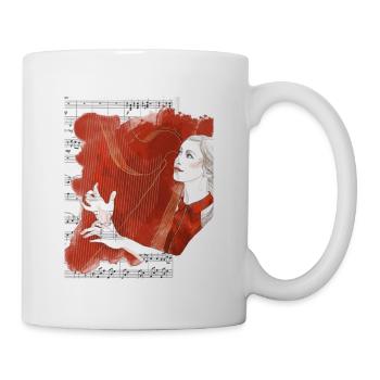 Art Mug Collection: Harfe - Tasse - Weiß - Rechts