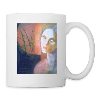 Collection mug d'art : Femme aux herbes - Mug blanc - blanc - Droite