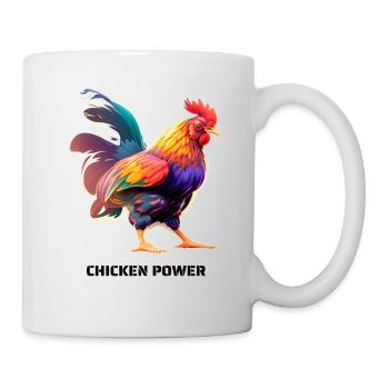 CHICKEN POWER - Tasse - Weiß - Rechts