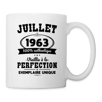 Anniversaire 60 ans - Juillet 1963 Perfection - Mug blanc - blanc - Droite